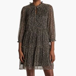 Just...Taylor Black and Gray Dress